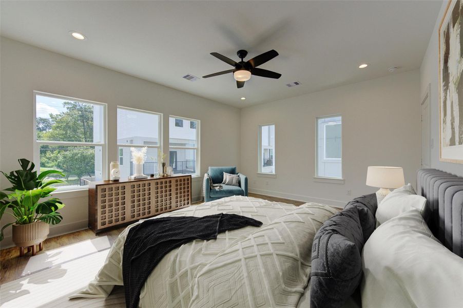 Furnished interior view inside a new home in , Houston (Image 11).