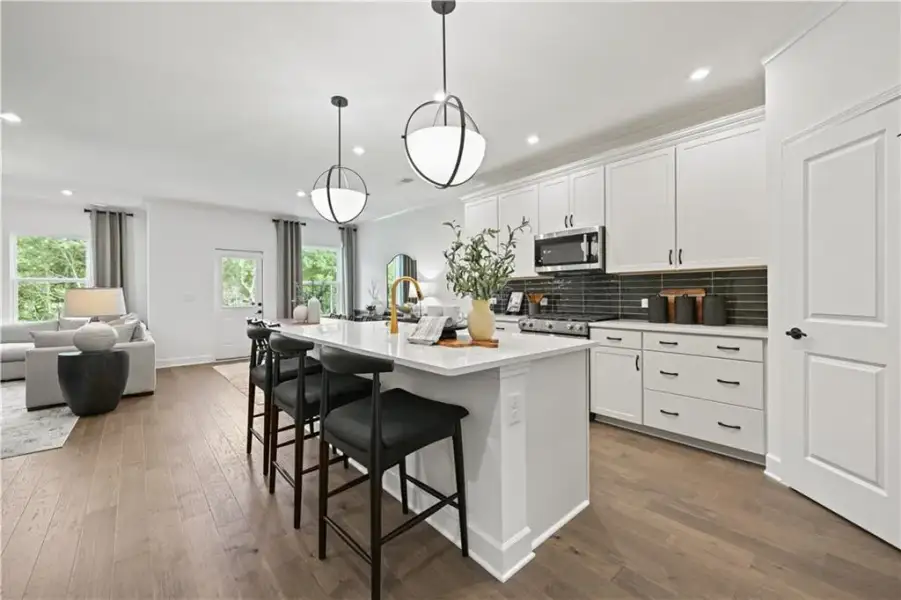 Furnished interior view inside a new home in Briar Creek, Atlanta (Image 10).