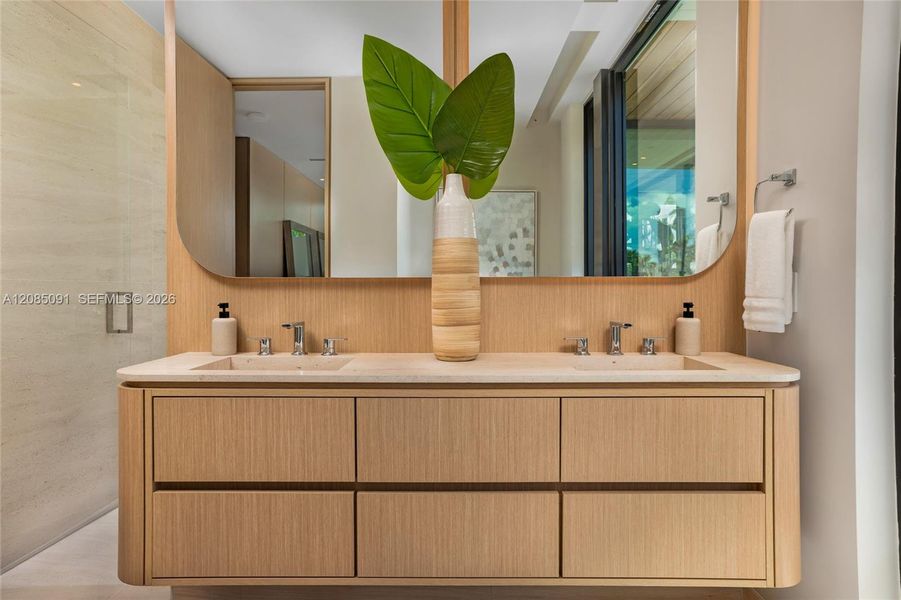 Furnished interior view inside a new home in , Miami Beach (Image 50).