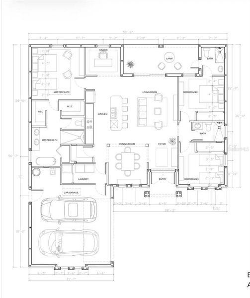 2D floor plan layout of this home in , Cape Coral, FL (Image 5). 2D floor plan layout of this home in , Cape Coral, FL (Image 5).