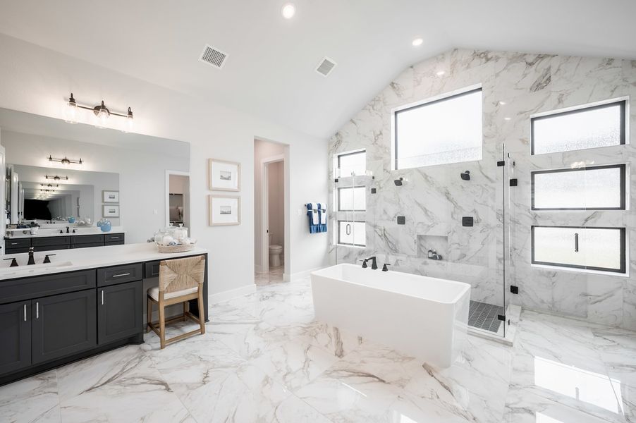 Representative furnished interior of a home built from the Meritage by Tri Pointe Homes in Legacy Grove, Montgomery (Image 87).