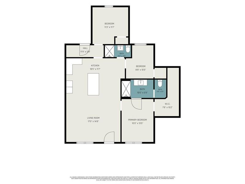 2D floor plan layout of this home in , Canon, GA (Image 3).