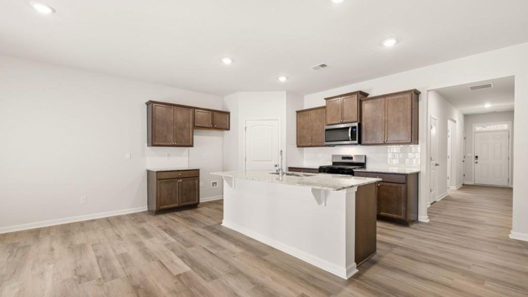Furnished interior view inside a new home in South Wind, Union City (Image 11).