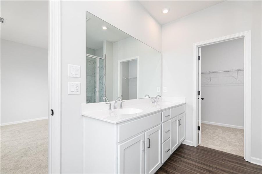 Furnished interior view inside a new home in Madison at Buice Lake, Acworth (Image 5). Furnished interior view inside a new home in Madison at Buice Lake, Acworth (Image 5).