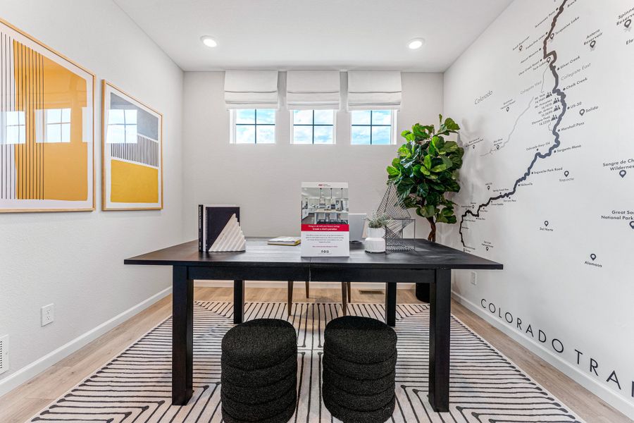 Furnished interior view inside a new home in Parterre, Thornton (Image 14). Furnished interior view inside a new home in Parterre, Thornton (Image 14).