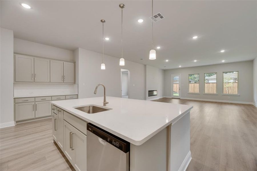 Furnished interior view inside a new home in Bayside, Rowlett (Image 6). Furnished interior view inside a new home in Bayside, Rowlett (Image 6).