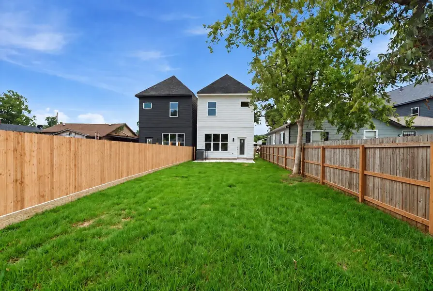Massive fully fence backyard.