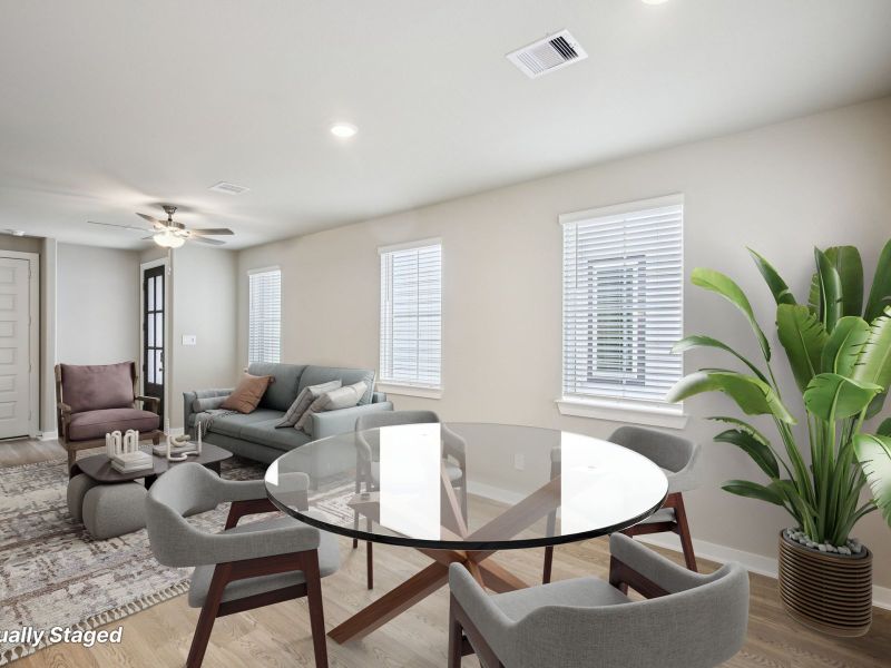 Furnished interior view inside a new home in Pinewood Trails - City Series, Atascocita (Image 3).