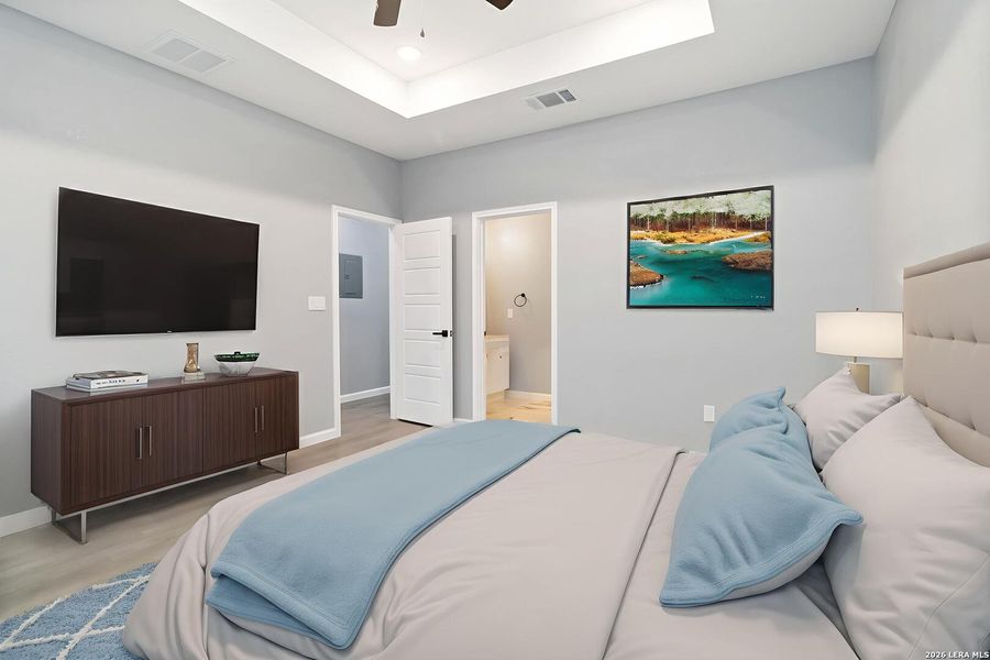 Furnished interior view inside a new home in , San Antonio (Image 8). Furnished interior view inside a new home in , San Antonio (Image 8).