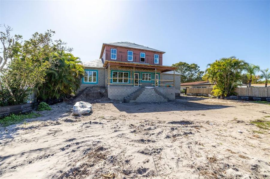In-progress construction of a new home in , St. Petersburg, FL (Image 9).