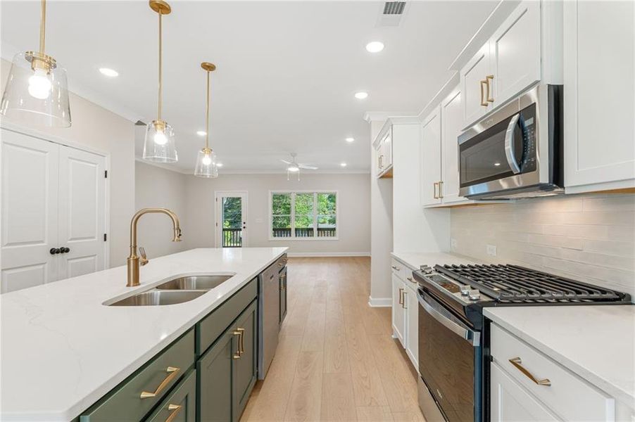 Furnished interior view inside a new home in Townes at South Main, Kennesaw (Image 6).