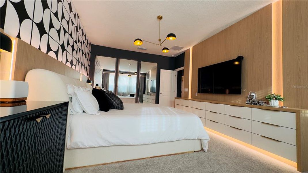 Furnished interior view inside a new home in Harvest at Ovation, Winter Garden (Image 32).