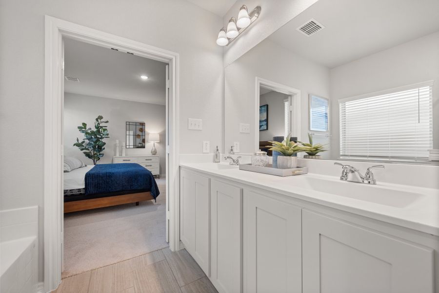 Furnished interior view inside a new home in Baker Farms, Cleburne (Image 25). Furnished interior view inside a new home in Baker Farms, Cleburne (Image 25).