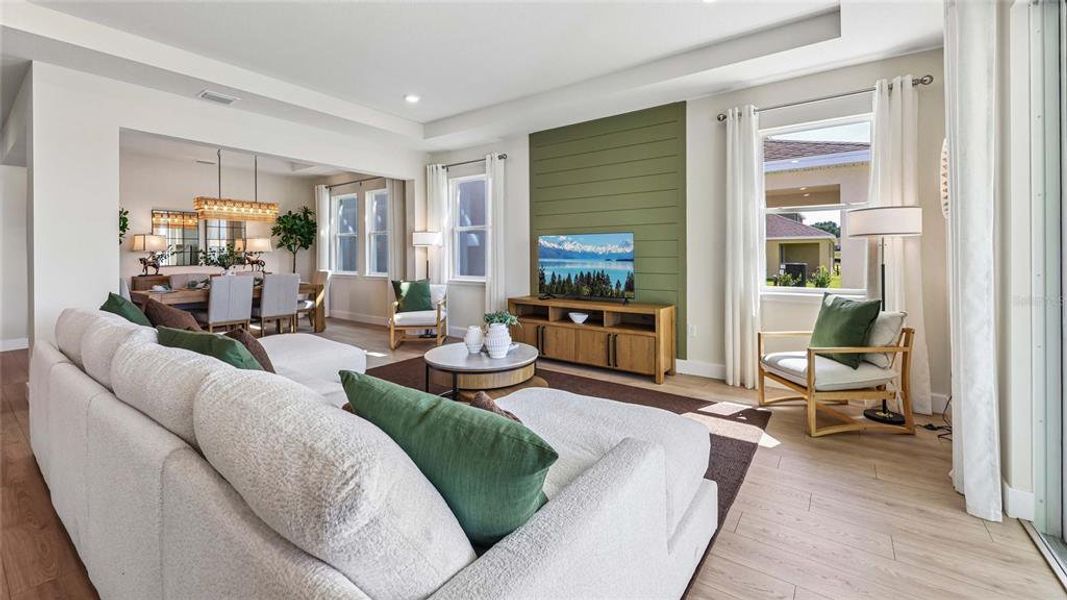 Furnished interior view inside a new home in Buchanan Trails, Newberry (Image 5).