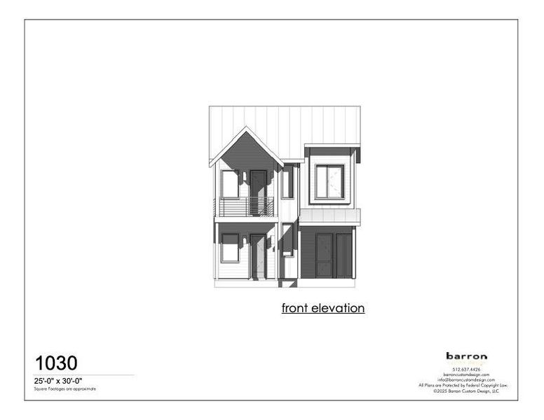 Exterior rendering of this home design in , Austin, TX (Image 4).