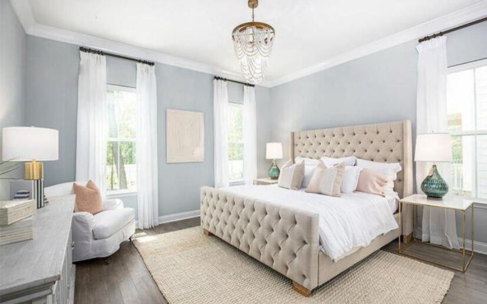 Furnished interior view inside a new home in Sweetgrass at Summers Corner, Summerville (Image 8).