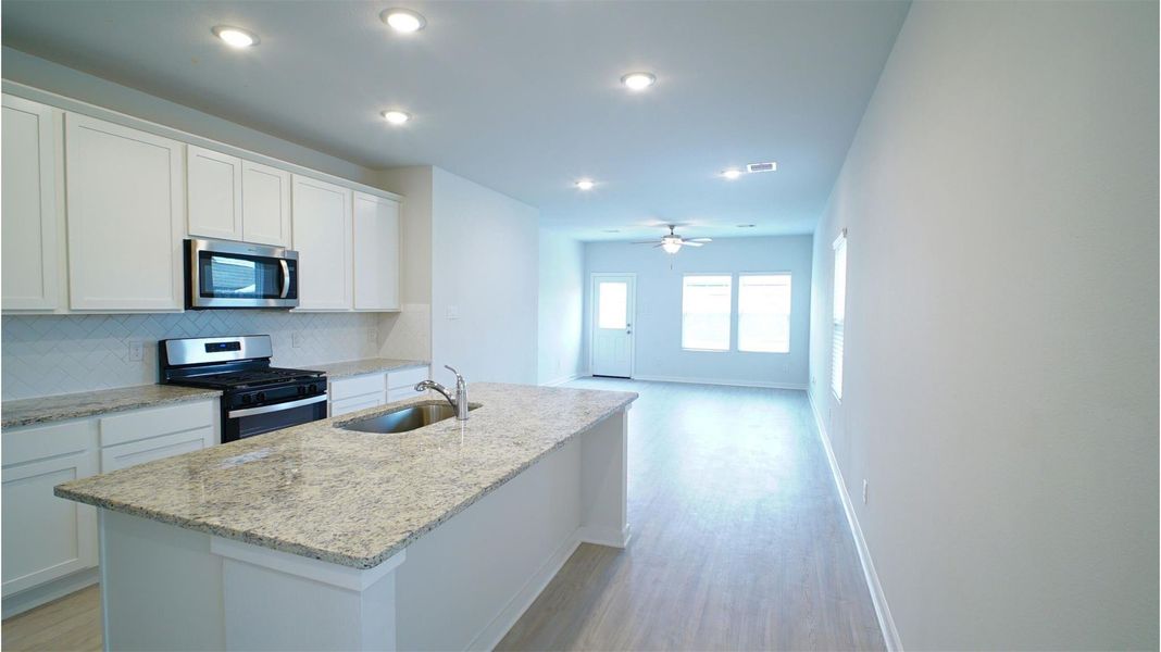Furnished interior view inside a new home in Lonestar Collection at Aurora, Katy (Image 8).