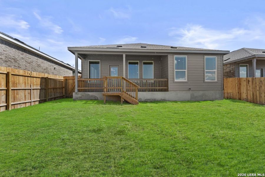 Exterior details and patio area of a home in Grace Valley, Cibolo (Image 21).