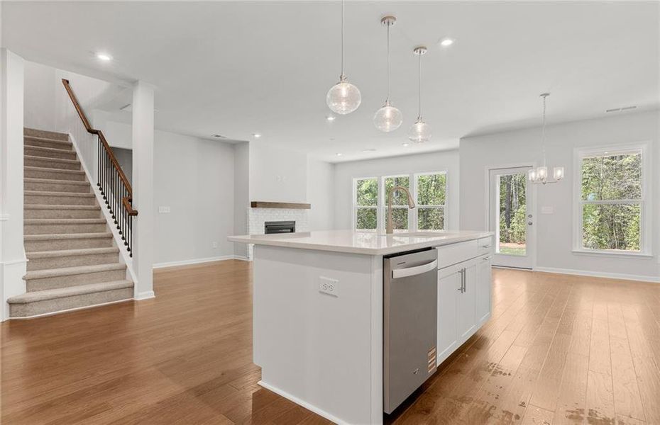 Furnished interior view inside a new home in Reunion, Flowery Branch (Image 10).
