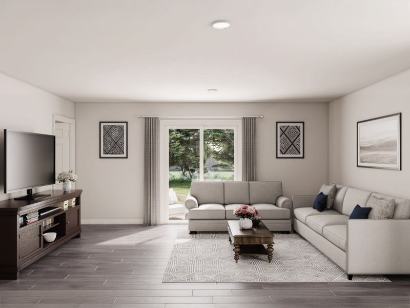 Representative furnished interior of a home built from the Lincoln by National HomeCorp in Splawn Ranch, Killeen (Image 5).