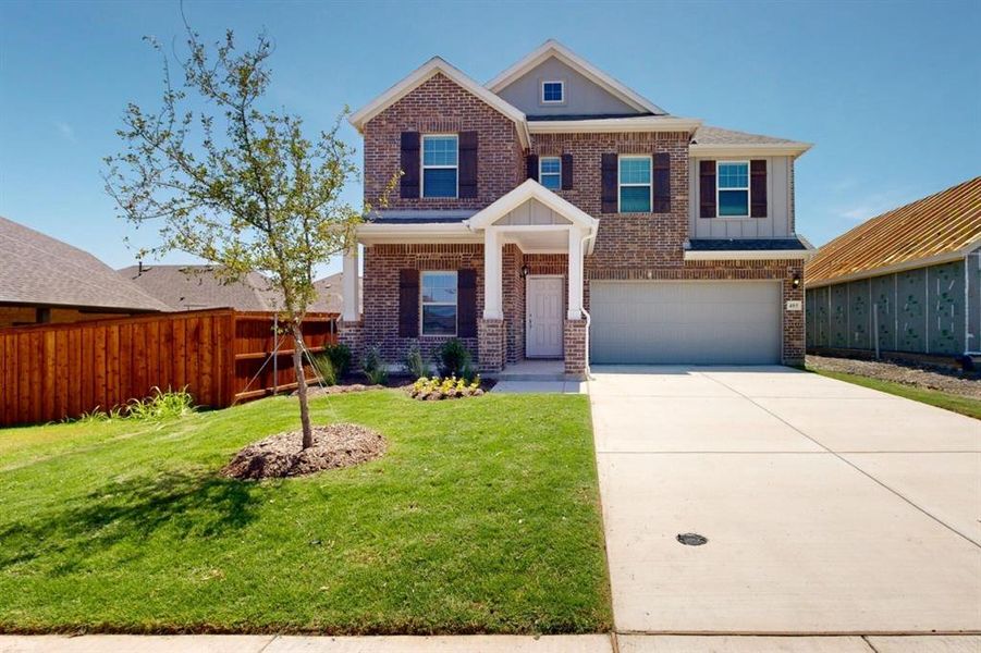 Front exterior of a new home in Forest Park, Princeton, TX, highlighting curb appeal (Image 1). Front exterior of a new home in Forest Park, Princeton, TX, highlighting curb appeal (Image 1).