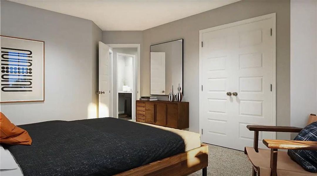 Furnished interior view inside a new home in Deer Creek, Fort Worth (Image 18). Furnished interior view inside a new home in Deer Creek, Fort Worth (Image 18).