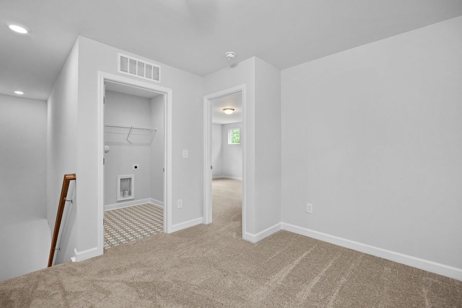 Representative unfurnished interior of a home built from the The Durham by Davidson Homes LLC in Gregory Village Townhomes, Lillington (Image 16).