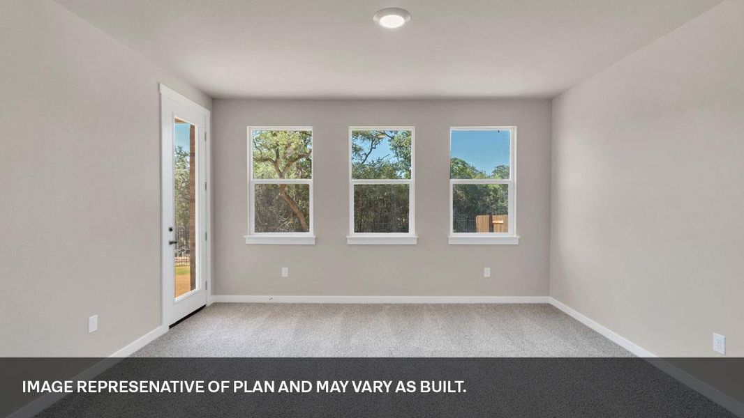 Spacious, unfurnished interior of a new home in Rosenbusch Ranch, Leander (Image 19). Spacious, unfurnished interior of a new home in Rosenbusch Ranch, Leander (Image 19).