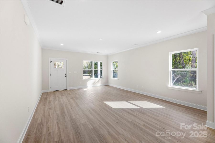 Spacious, unfurnished interior of a new home in , Huntersville (Image 24).