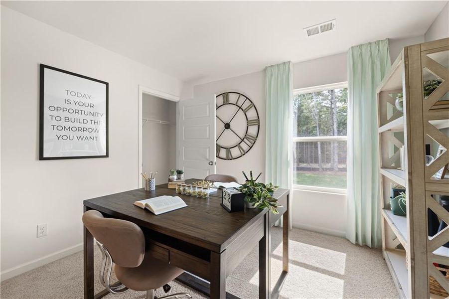 Furnished interior view inside a new home in Kingston Ranch at Lake Oconee, Buckhead (Image 47). Furnished interior view inside a new home in Kingston Ranch at Lake Oconee, Buckhead (Image 47).