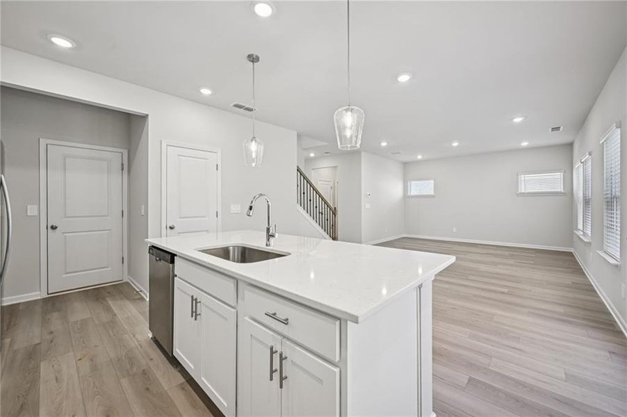 Furnished interior view inside a new home in Creekside at Oxford Park, Fairburn (Image 14).