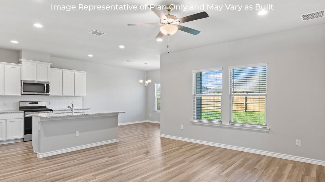 Representative furnished interior of a home built from the Naples by D.R. Horton in Woodside, Corpus Christi (Image 10). Representative furnished interior of a home built from the Naples by D.R. Horton in Woodside, Corpus Christi (Image 10).