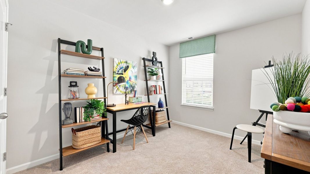 Furnished interior view inside a new home in The Townes at Hunter Hill, Rocky Mount (Image 23).