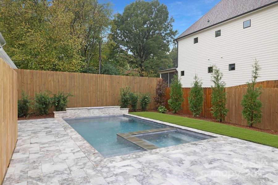 Travertine Decking and Pool