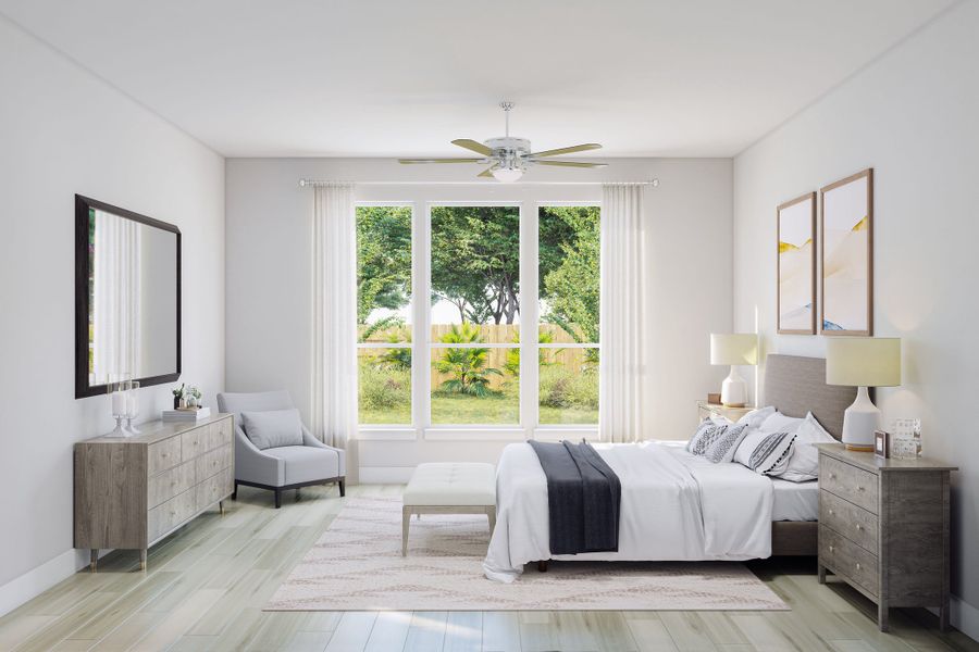 Furnished interior view inside a new home in Woodson’s Reserve, Spring (Image 9).