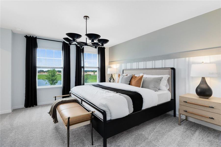 Furnished interior view inside a new home in Silverleaf Oaks, Winter Garden (Image 25).