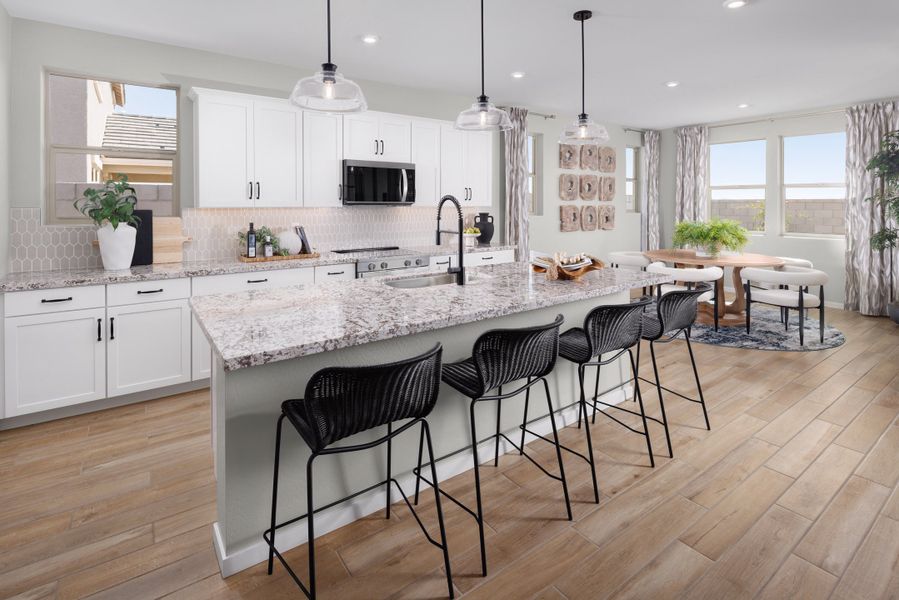 Furnished interior view inside a new home in Montana Vista: Summit, Buckeye (Image 7). Furnished interior view inside a new home in Montana Vista: Summit, Buckeye (Image 7).