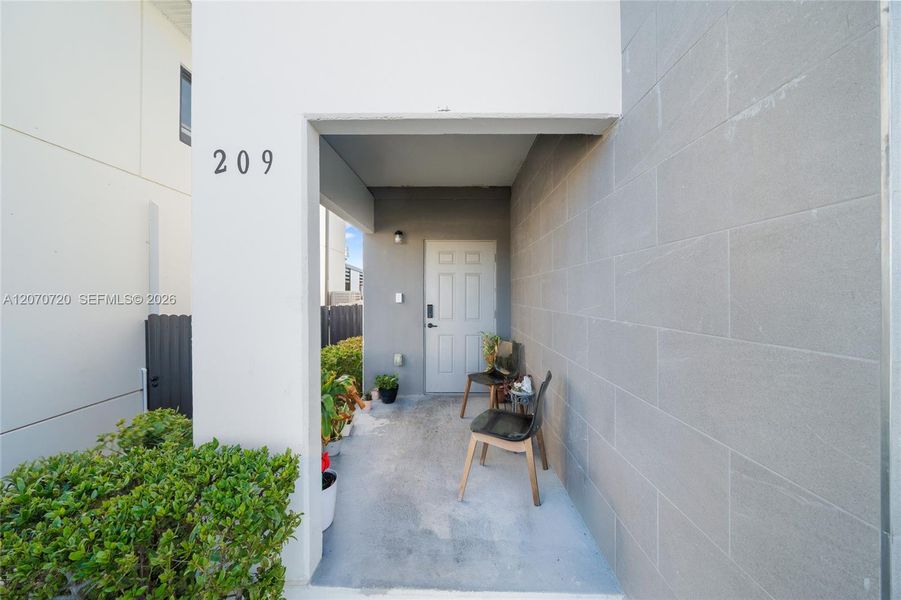 Exterior details and patio area of a home in , Florida City (Image 2). Exterior details and patio area of a home in , Florida City (Image 2).