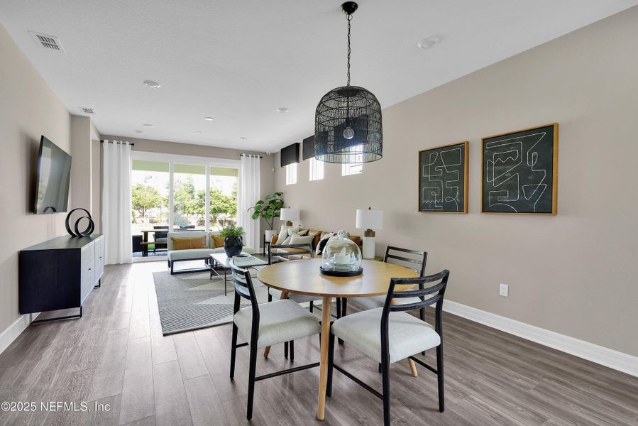 Furnished interior view inside a new home in Del Webb Wildlight, Yulee (Image 15).