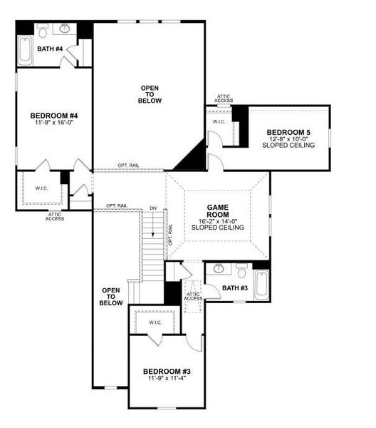 2D floor plan layout of this home in Sorella, Tomball, TX (Image 5). 2D floor plan layout of this home in Sorella, Tomball, TX (Image 5).