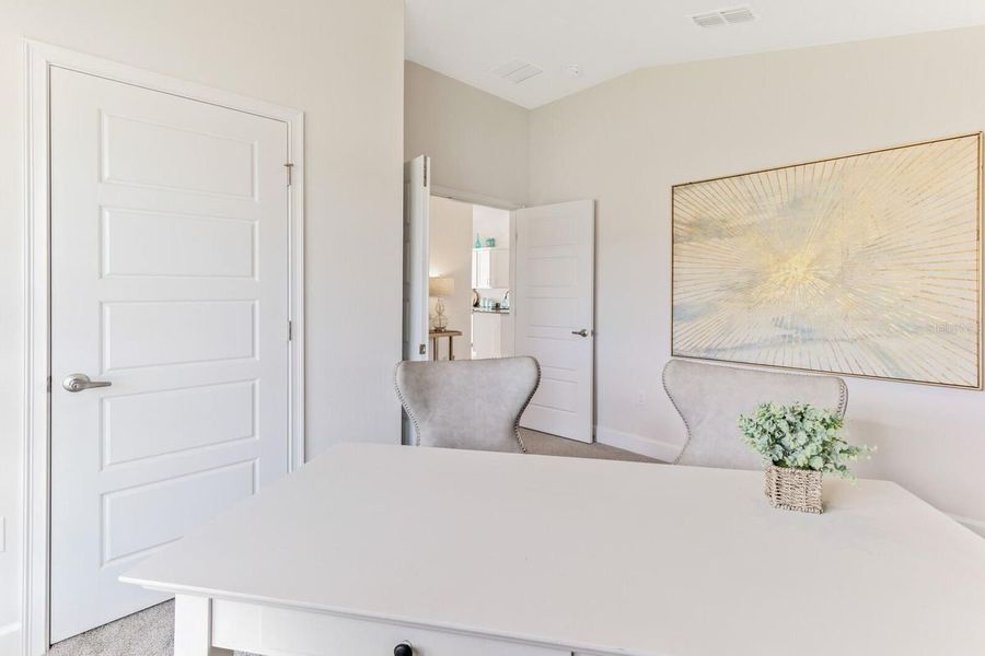 Furnished interior view inside a new home in St. John's Preserve, Palm Bay (Image 12). Furnished interior view inside a new home in St. John's Preserve, Palm Bay (Image 12).