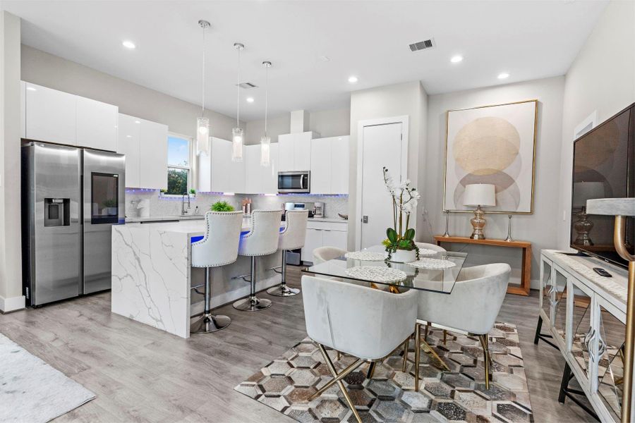 Furnished interior view inside a new home in , Houston (Image 13).