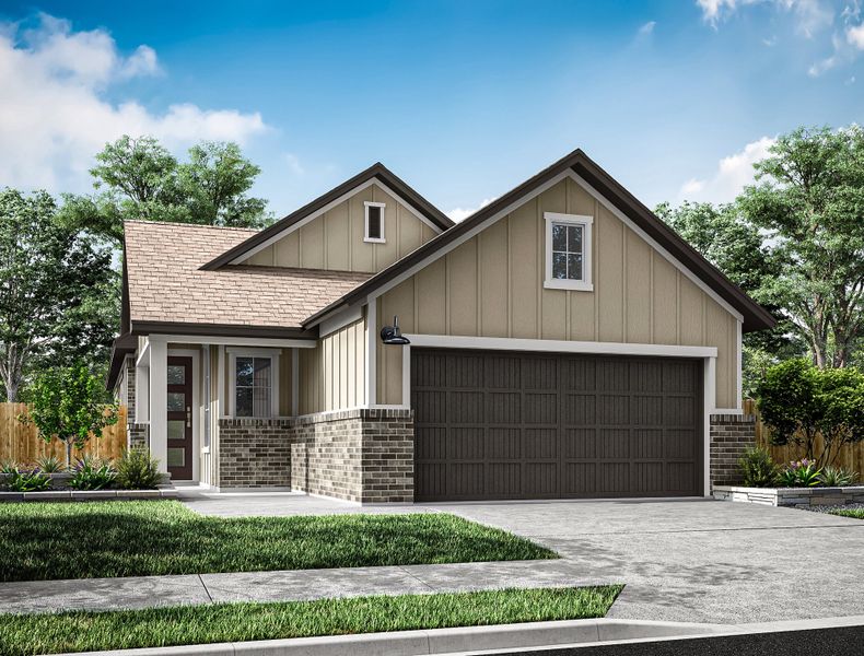 Representative exterior photo of a completed home built from the Osprey by Tri Pointe Homes in Trillium, Richmond, TX (Image 15).