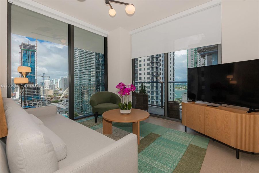 Furnished interior view inside a new home in , Miami (Image 5).