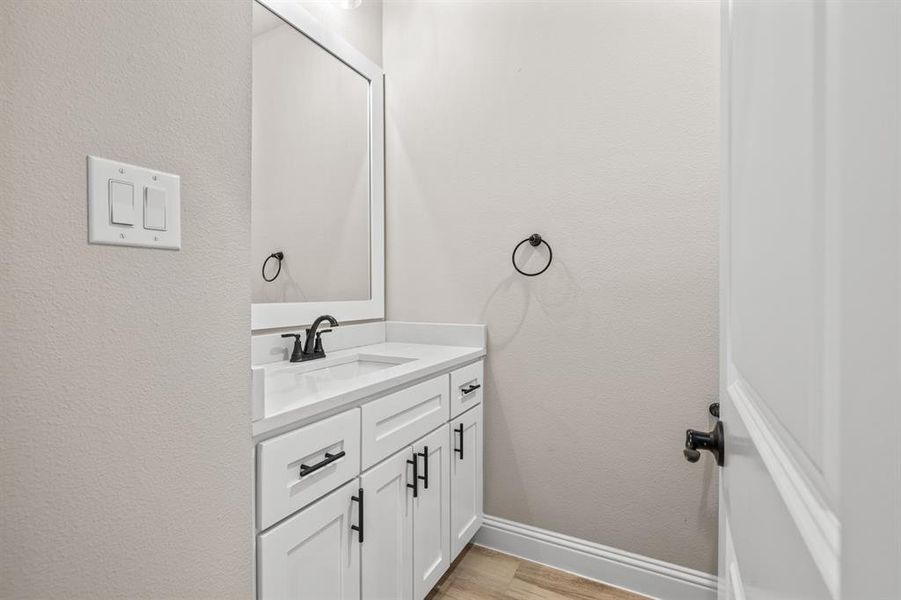 Half bathroom. Half bathroom.