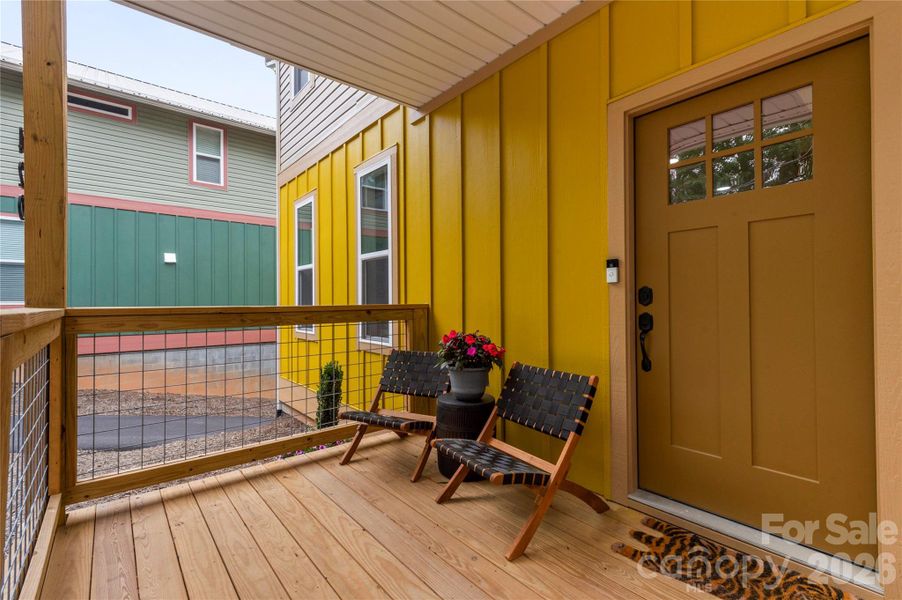 Exterior details and patio area of a home in , Asheville (Image 20). Exterior details and patio area of a home in , Asheville (Image 20).