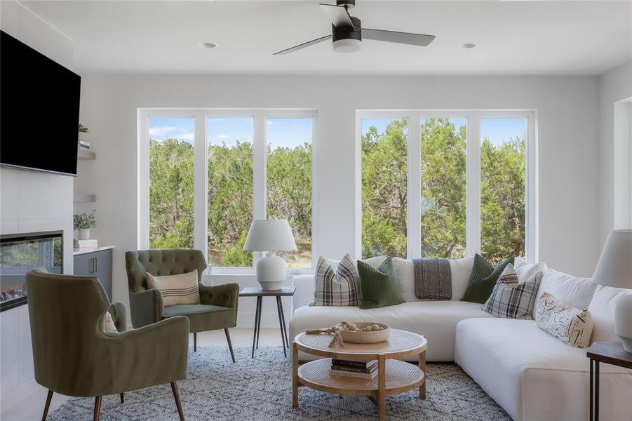 Furnished interior view inside a new home in , Austin (Image 10).