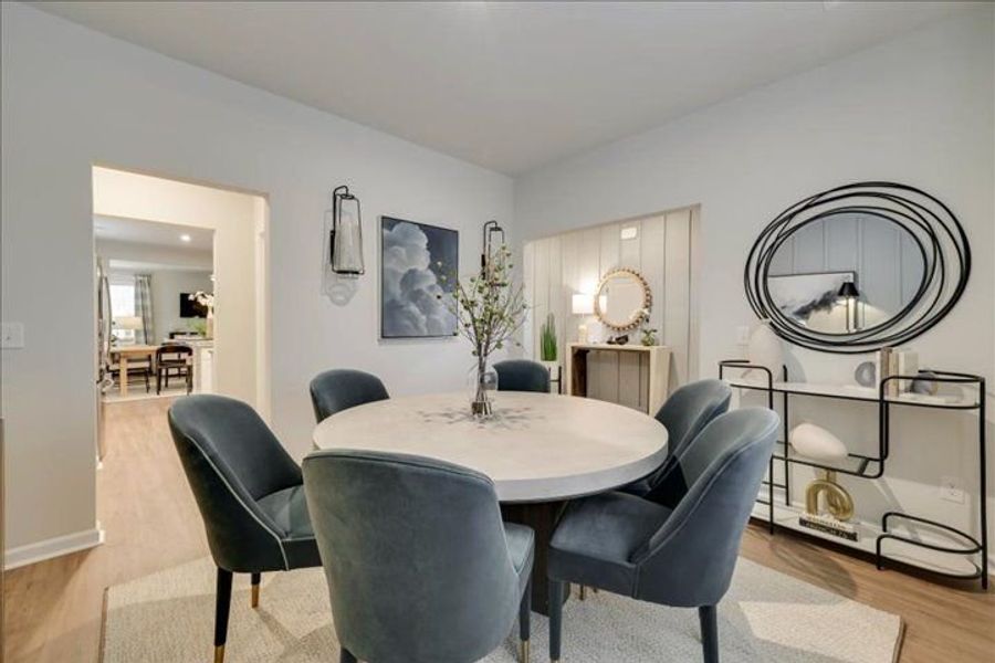 Representative furnished interior of a home built from the The Rembert by Stanley Martin Homes in Greenpoint, Harlem (Image 12).