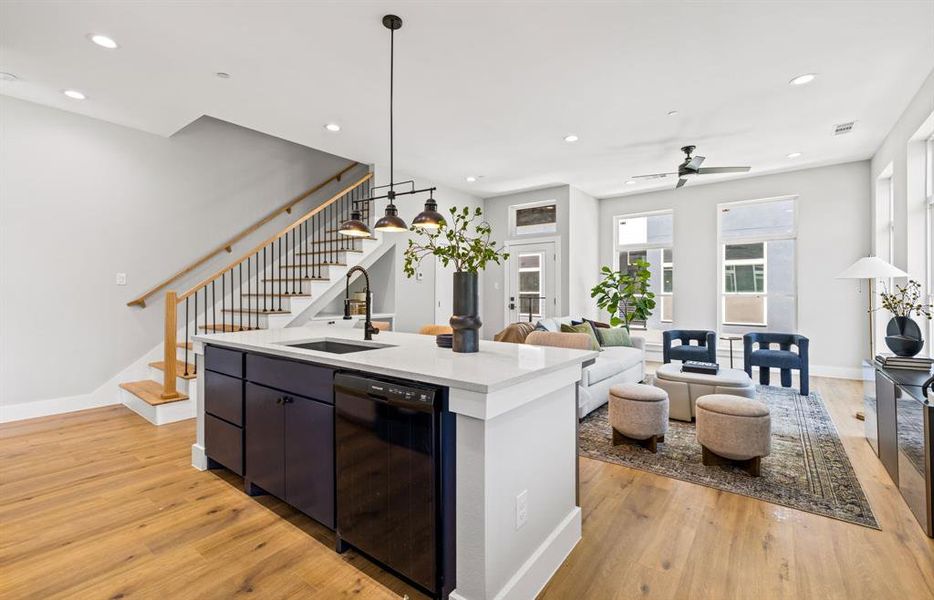 Furnished interior view inside a new home in , Dallas (Image 7).