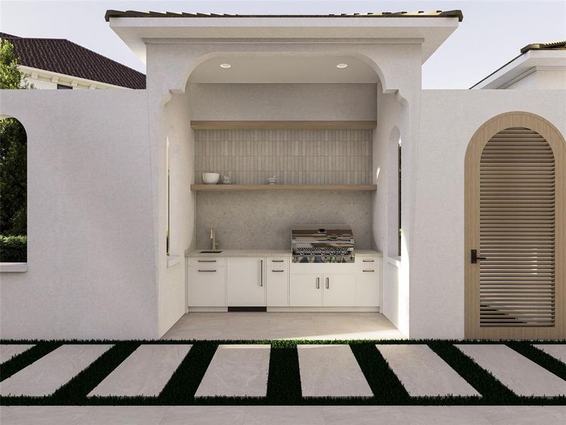 Exterior details and patio area of a home in , Heath (Image 4).